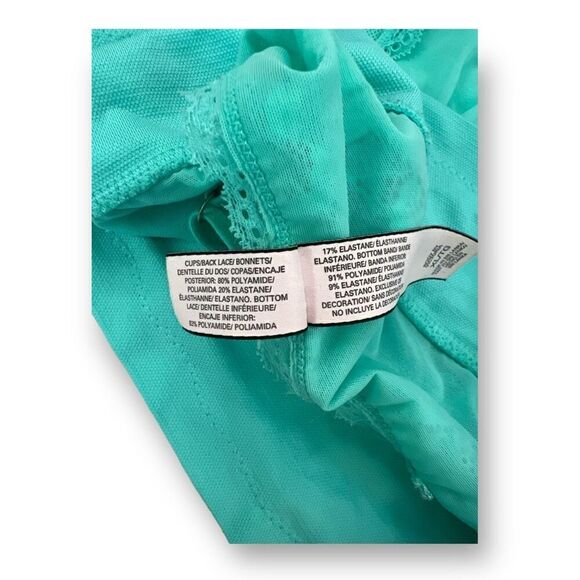 Victorias Secret Body By Victorias Green Lace Bralette Size Extra Large - Picture 5 of 6